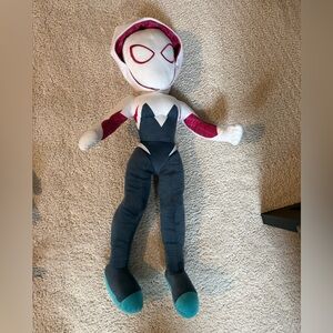 Like new large 2ft Ghost Spidey Stuffy